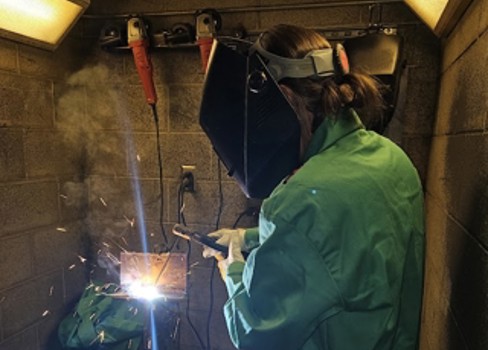 A person wearing a mask.