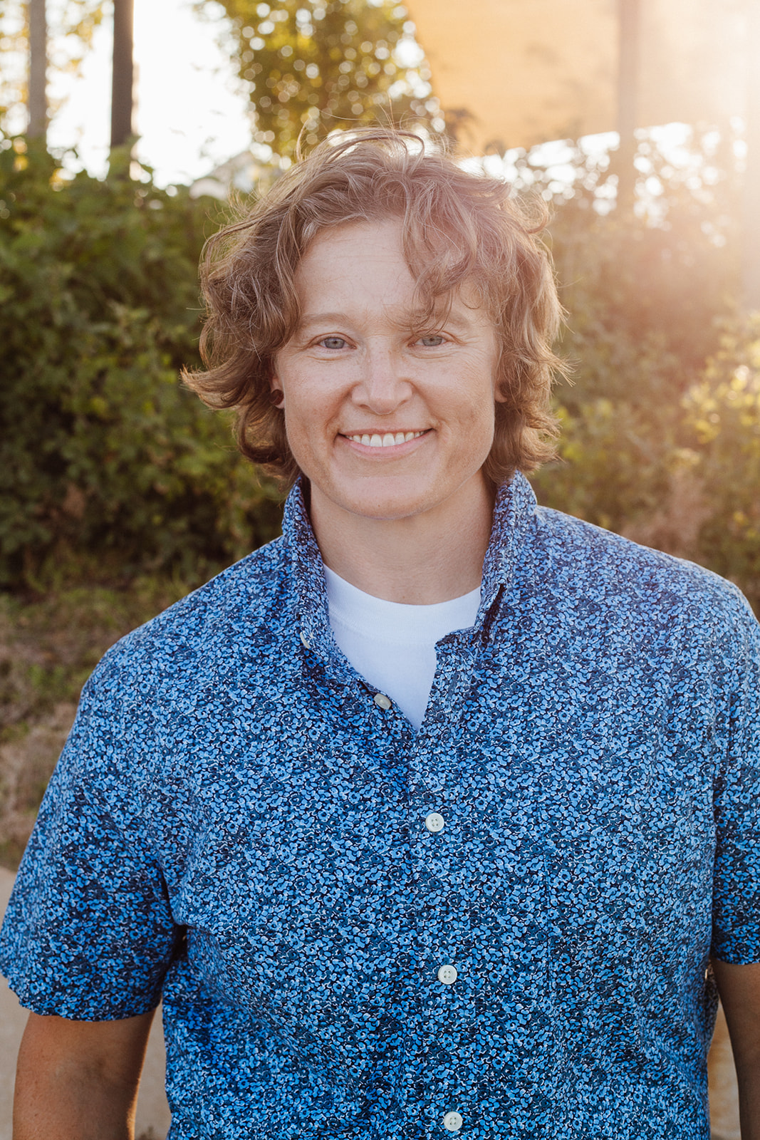A man smiling for the camera.