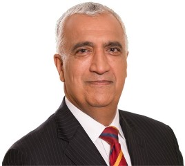 A man in a suit and tie.