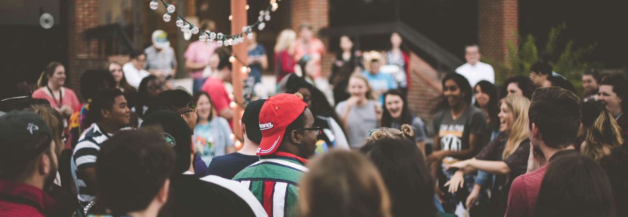 A crowd of people.