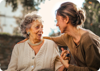 A person holding a person's hand.