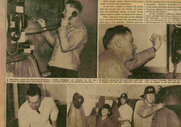 A collage of a person.