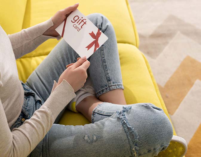 A person holding a book.
