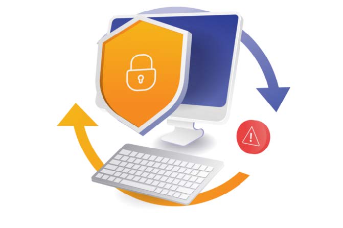 A computer with a keyboard and a monitor.