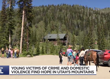 ONLY ON KSL YOUNG VICTIMS OF CRIME AND DOMESTIC VIOLENCE FIND HOPE IN UTAH'S MOUNTAINS 5 PM 91
