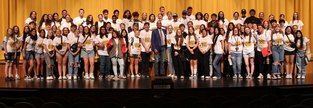 A group of people posing for a photo.