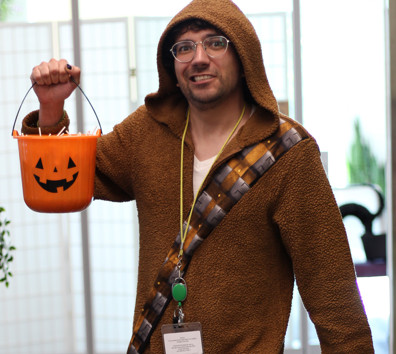 A man wearing a garment.