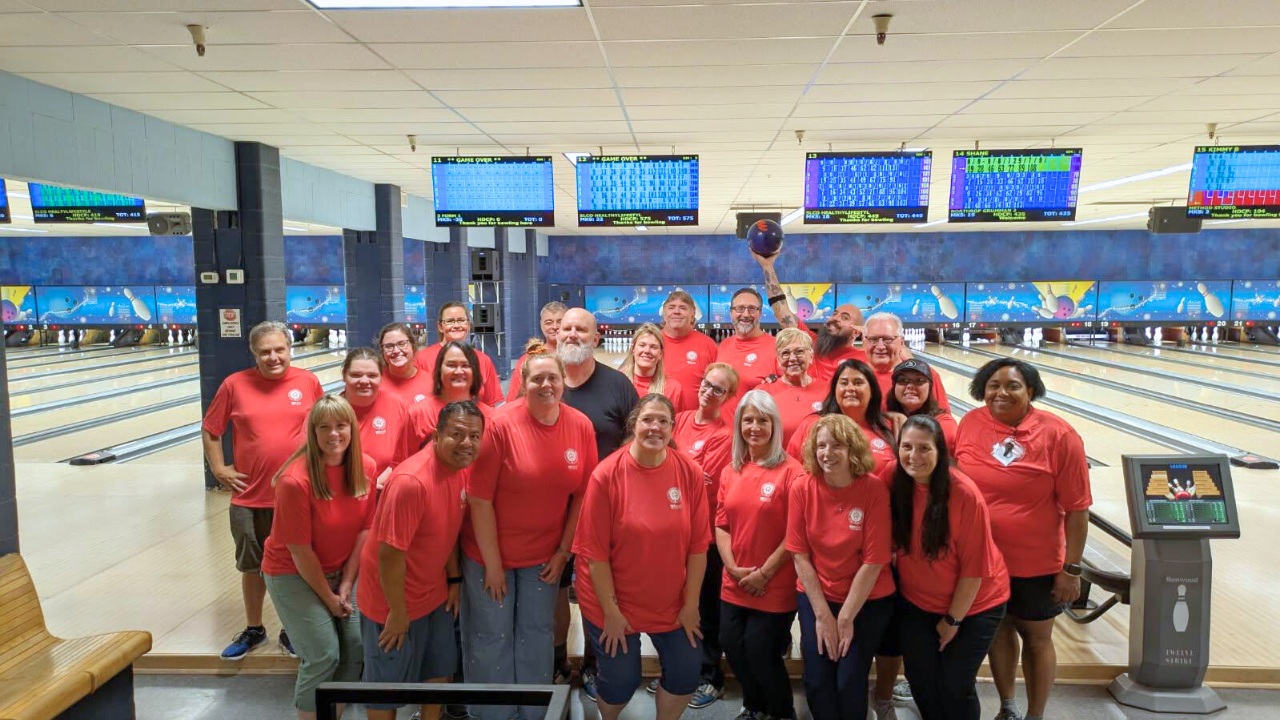 A group of people posing for a photo.