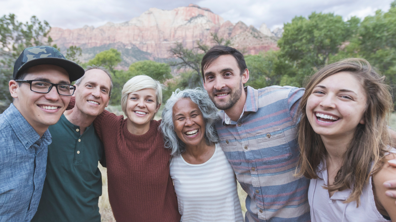 A group of people posing for a photo.
