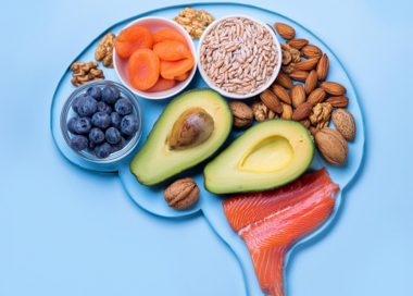 A plate of food.