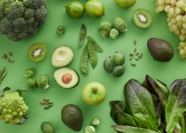A group of fruits.