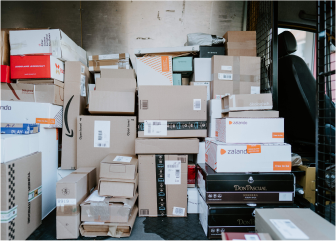 A room full of boxes.