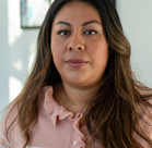 A woman with long hair.