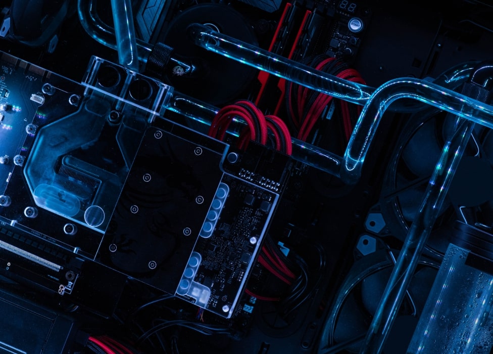 A close-up of a computer.