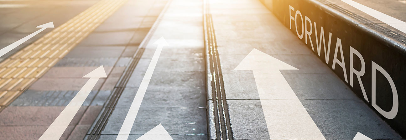 A road with a sign on it.