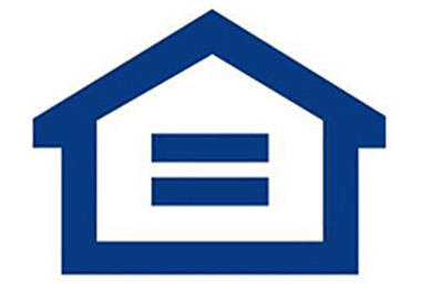 A blue and white square with a blue square in the middle.