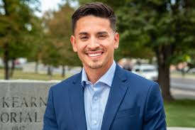 A man in a suit.