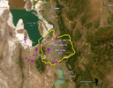 A map of Salt Lake County with data points.