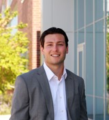 A man in a suit.