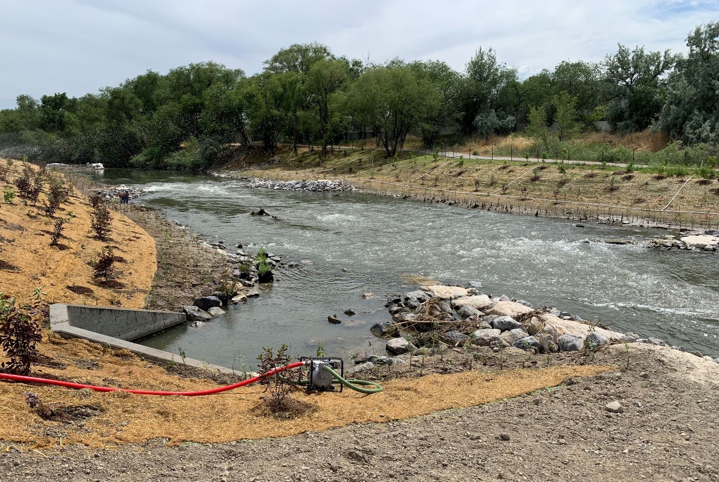 Restoration project on the Jordan River: After