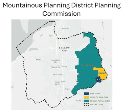 Mountainous Planning District Planning Commission Map.