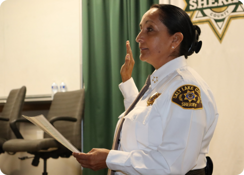 A person in a uniform.