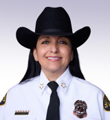 Rosie Rivera in a uniform.