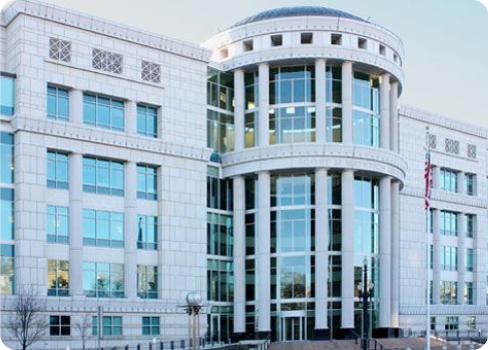 A large building with many windows.