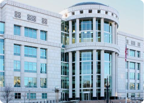 A large building with many windows.